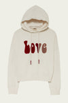 Five Jeans Sweatshirt SWH2305 Love Hoodie Cream - Sub Couture