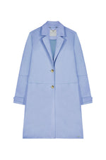 Rino & Pelle Coat BABICE Faux Suede Airy Blue - Sub Couture