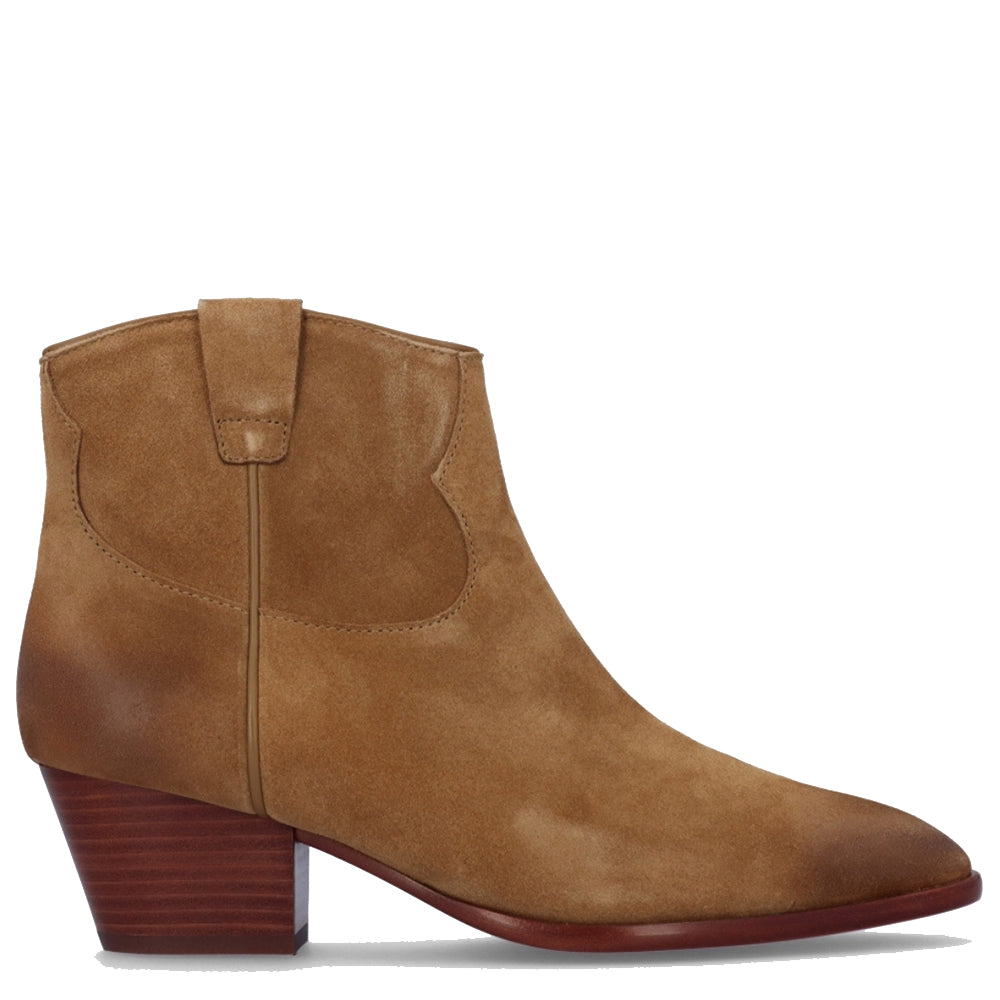 Ash Shoes FAME Ankle Boots Suede Cinnamon