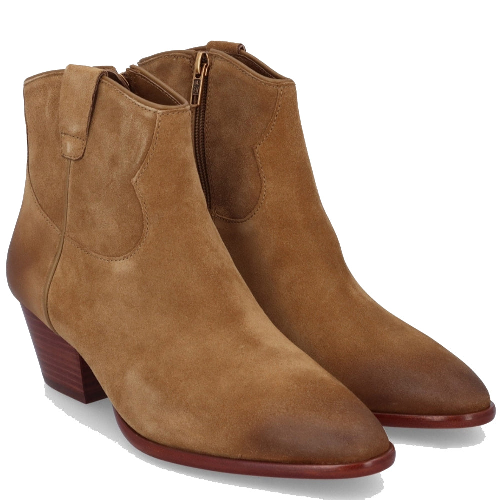 Ash Shoes FAME Ankle Boots Suede Cinnamon