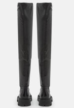 Ash Shoes GILL PIERCING Thigh High Boots Stretch Black - Sub Couture