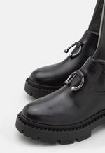 Ash Shoes GILL PIERCING Thigh High Boots Stretch Black