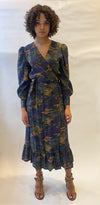 Vilagallo Dress MARA Wrap Print Camouflage - Sub Couture