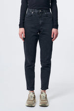 Dr Denim Jeans NORA Womens Tapered Retro Black - Sub Couture