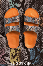 Freedom Moses Sandal Slides Ziggy Chai Orange - Sub Couture