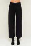 Five Jeans Trousers LUCIA Wide Leg Cotton Black. - Sub Couture