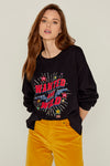 Five Jeans Sweatshirt SWH2314 Wanted & Wild Black. - Sub Couture