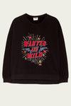 Five Jeans Sweatshirt SWH2314 Wanted & Wild Black. - Sub Couture
