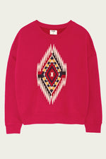 Five Jeans Sweatshirt SWH2324 Aztec Raspberry. - Sub Couture