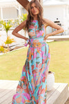 Jaase Maxi Dress ENDLESS Backless Kiawah Turquoise - Sub Couture