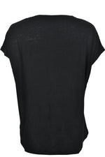 Majestic Filatures FTS159 Oversize Linen T-Shirt S24 Black - Sub Couture