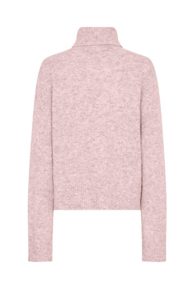Mos Mosh Sweater AIDY Thora Rollneck Knit Ballet Pink. - Sub Couture