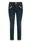 Mos Mosh NAOMI RUSTIC Pocket Detail Jeans Dark Blue - Sub Couture