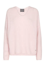 Mos Mosh Sweater THORA V-Neck Knit Ballet Pink - Sub Couture