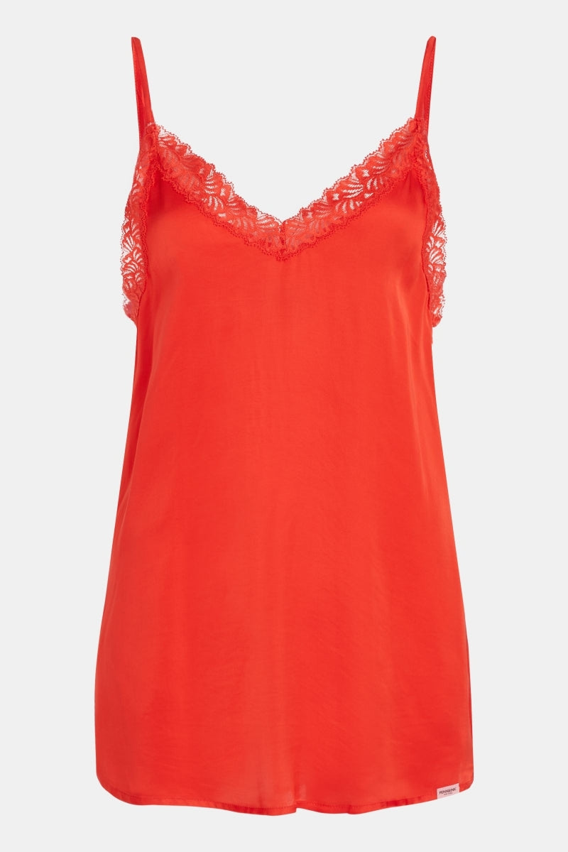 Penn & Ink Cami S24F1414 Silky Lace Coral