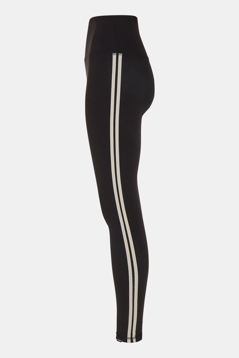Penn & Ink Leggings MEMPHIS Sport Stripe Black & Sand - Sub Couture