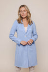 Rino & Pelle Coat BABICE Faux Suede Airy Blue - Sub Couture