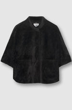 Rino & Pelle Cape DEWI Faux Fur Black - Sub Couture
