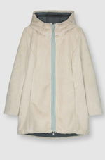 Rino & Pelle Coat JAVIN Reversible Faux Fur Hooded Parker Night & Stone. - Sub Couture