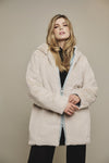 Rino & Pelle Coat JAVIN Reversible Faux Fur Hooded Parker Night & Stone. - Sub Couture