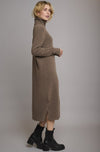 Rino & Pelle Dress TENZIL Roll Neck Knit Taupe. - Sub Couture