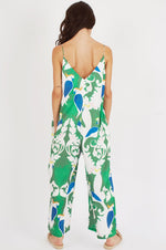 Traffic People Jumpsuit ROMPER Shoestring Loose Fit Cockatiel Green - Sub Couture