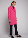 Vilagallo Mid Coat ABEL Herringbone Pink - Sub Couture