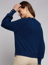 Vilagallo Sweater BALOON Sleeves Navy - Sub Couture
