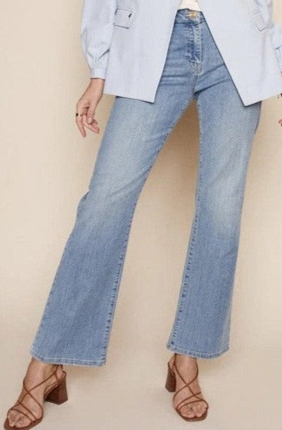 Mos Mosh Jeans CECILIA RELOVED Straight Leg Light Blue - Sub Couture