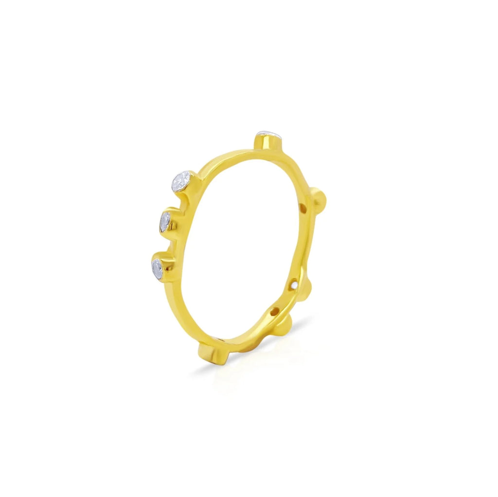 Gem Bazaar Gold STACKING Ring Gold - Sub Couture