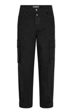 Mos Mosh ADELINE Cargo Pant Black -Sub Couture