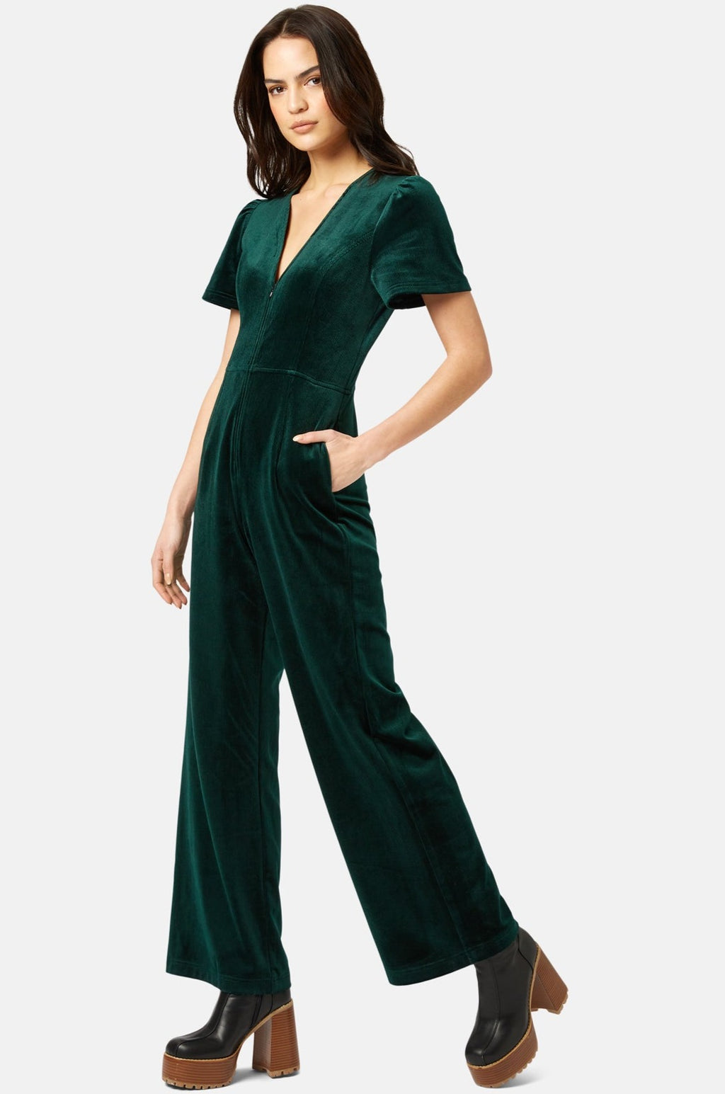 Traffic people CORRIE Jumpsuit Green - Sub Couture