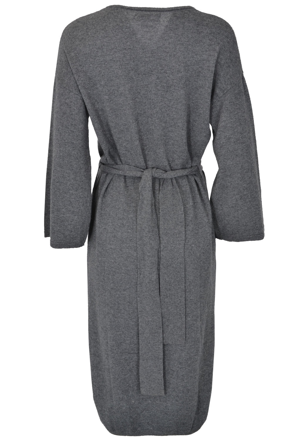 Not Shy 3703025 Grey Sweater Dress with Belt Anthracite - Sub Couture