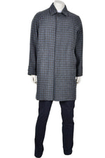 Hartford AW47115 Hounds Tooth Wool Mix Coat Grey & Navy - Sub Couture