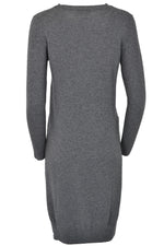 Not Shy Sweater Dress with Zip Sleeves Anthracite SERAPHINE - Sub Couture