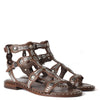 Ash Shoes PACHA Leather Gladiator Sandals Brown - Sub Couture