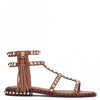 Ash POWER Leather Studded Sandals Cinnamon - Sub Couture