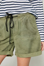 Five Jeans SELENA Lyocell Shorts Khaki - Sub Couture