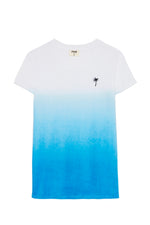 Five Jeans T-Shirt TSE2357 Dip Dye Towelling Electric blue - Sub Couture