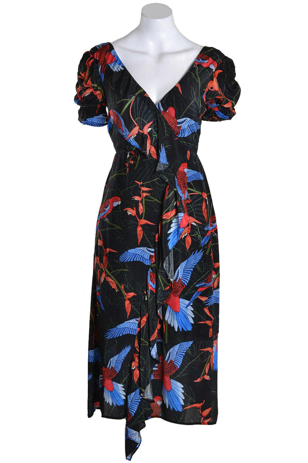 Blank London Dress INEAZRA Midi Parrot Black - Sub Couture