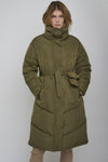 Rino & Pelle HALTON Long Belted Padded Coat Pine - Sub Couture