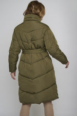 Rino & Pelle HALTON Long Belted Padded Coat Pine - Sub Couture
