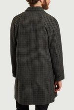 Hartford Men's Coat Houndstooth Wool Mix Grey & Navy AW47115 - Sub Couture
