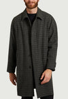 Hartford Men's Coat Houndstooth Wool Mix Grey & Navy AW47115 - Sub Couture