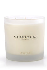 Connock London 3 Wick Candle Kukui Oil (760)g White - Sub Couture