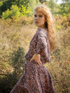 Stardust LEO Maxi Dress Blush Leopard - Sub Couture